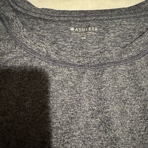 Athleta blue Scoop Neck Top